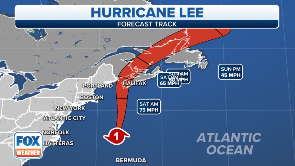 Weather experts say Hurricane Lee is expected to hit Nova Scotia and southwestern New Brunswick over the weekend. 
