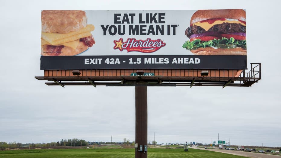 Hardee's billboard