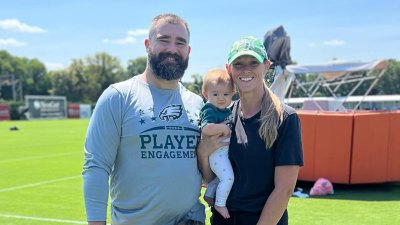 Jason Kelce, Wife Kylie Have Their Hands Full With 3 Kids: Everything They've Said About Parenting