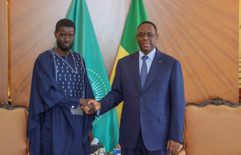 Bassirou Diomaye Faye and Macky Sall