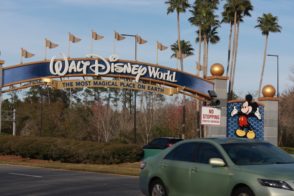 Disney World sign.