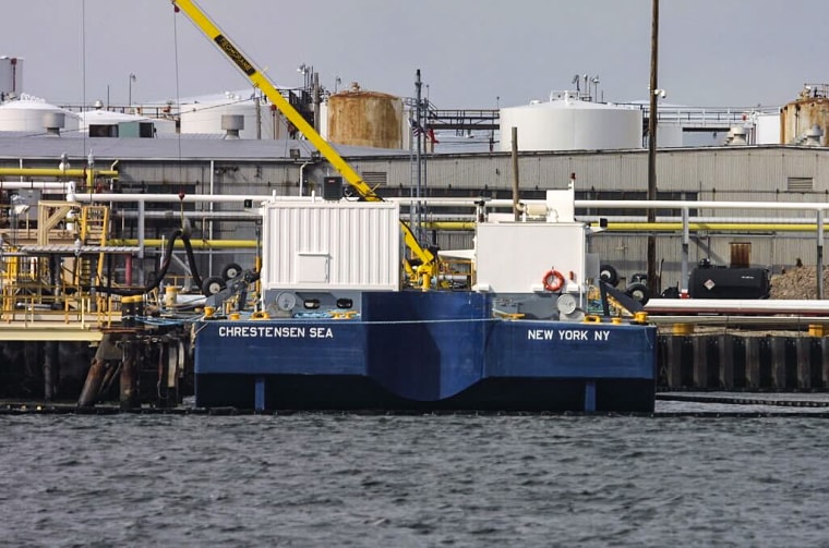 The Chrestensen Sea fuel barge.