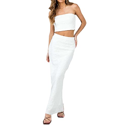 Kmbangi Tube Wrapped Maxi Skirt Set