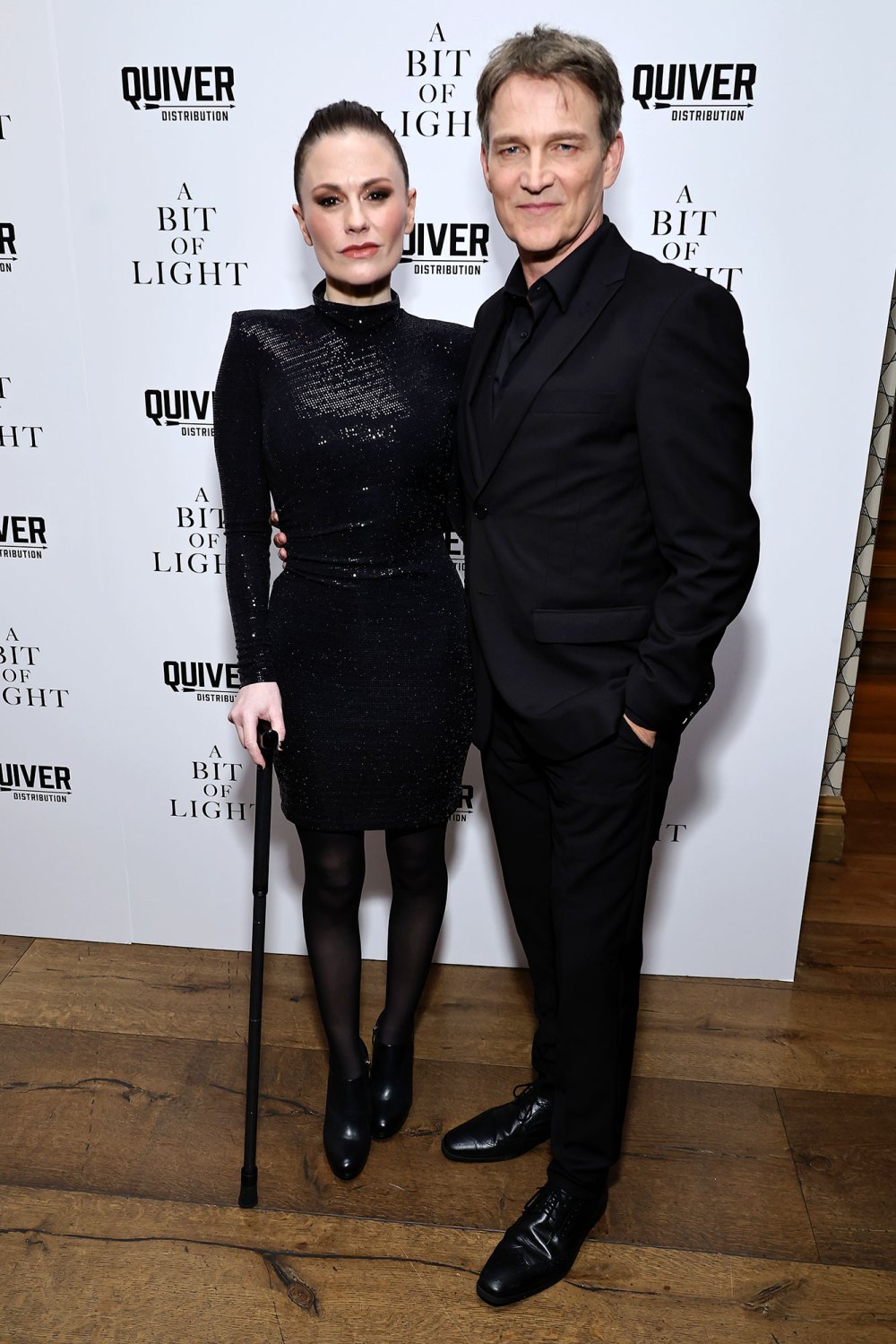 Anna Paquin Walks With a Cane at Red Carpet Premiere of New Film Stephen Moyer