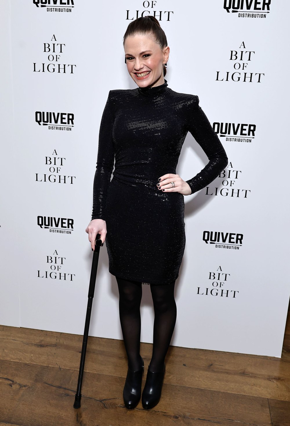 Anna Paquin Walks With a Cane at Red Carpet Premiere of New Film